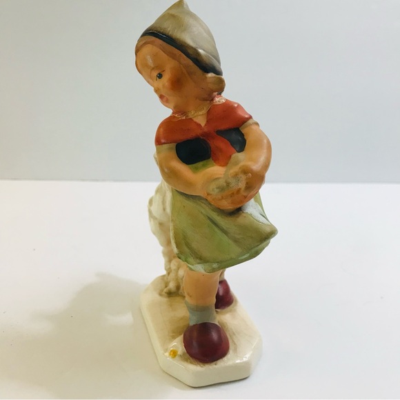 Vintage Freidel German Figurine of Little Girl with Kid - Picture 7 of 8